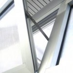 Catches and arm stays for bottom-hung windows