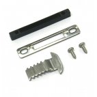 Closing kit with keeper and hook in stainless steel for sliding handle